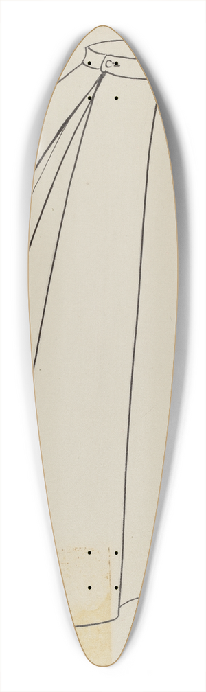 Julie C. Brush - Study for Quilted Petticoat 39.3 inch art pintail longboard deck