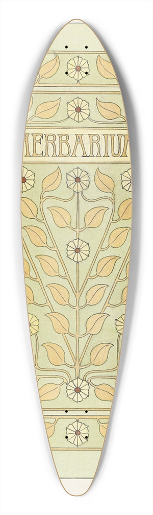 Julie de Graag - Ontwerp voor een omslag voor een herbarium 39.3 inch art pintail longboard deck