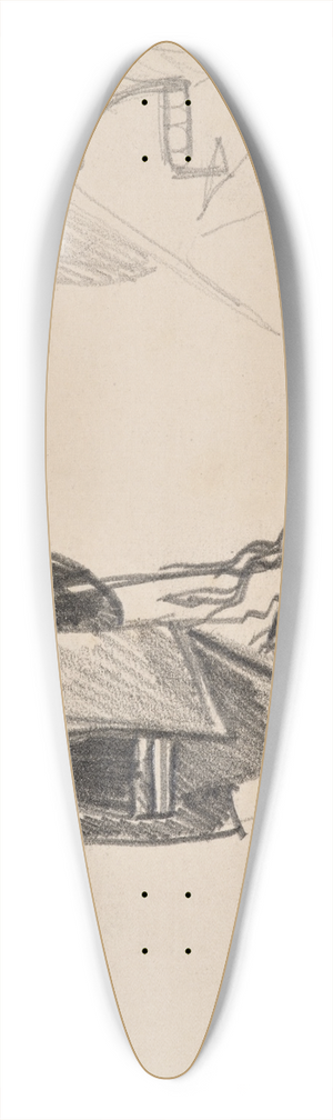 Julio Gonzlez - Ttes 39.3 inch art pintail longboard deck