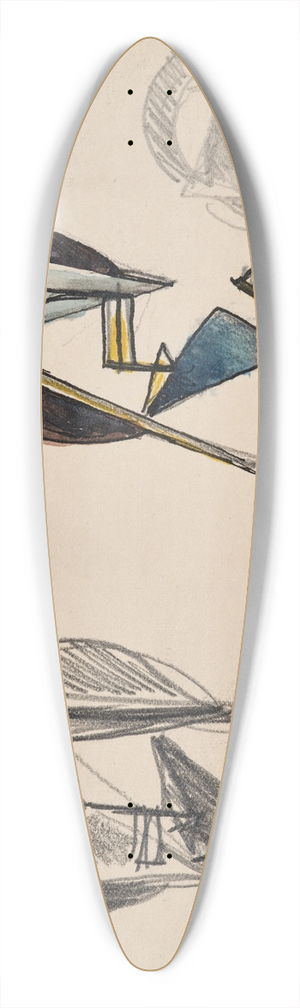 Julio Gonzlez - Ttes 39.3 inch art pintail longboard deck