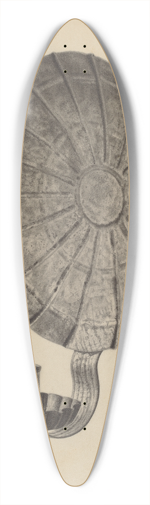 Julius Bellamy - Candle Sconce 39.3 inch art pintail longboard deck