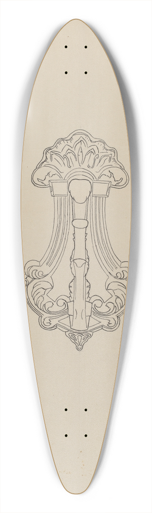 Julius Bellamy - Door Knocker 39.3 inch art pintail longboard deck