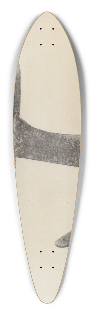 Julius Bellamy - Foot Scraper 39.3 inch art pintail longboard deck