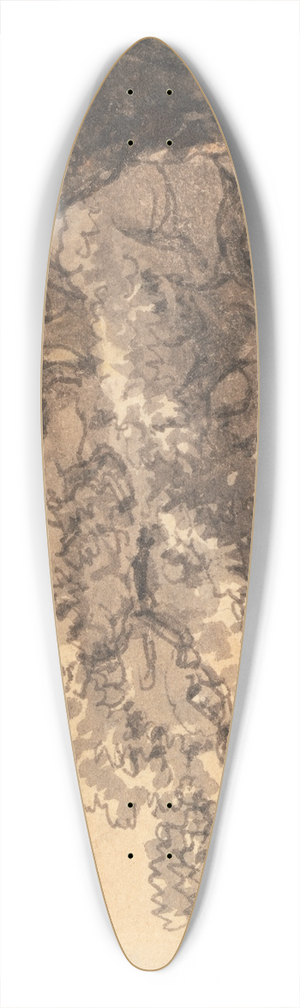 Julius Caesar Ibbetson - Shelter for Cattle 39.3 inch art pintail longboard deck Julius Caesar Ibbetson - Shelter for Cattle 39.3 inch art pintail longboard deck