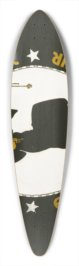 Julius Gipkens - Gold gab ich zur Wehr, Eisen nahm ich zur Ehr 39.3 inch art pintail longboard deck