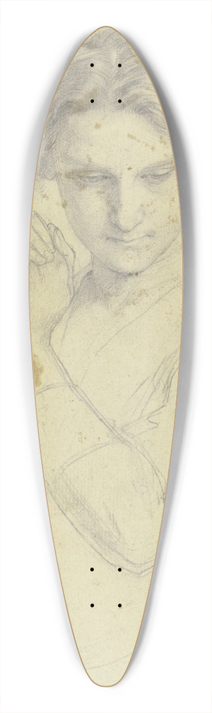 Julius Hamel - Junger Mann mit zusammengelegten Hnden 39.3 inch art pintail longboard deck