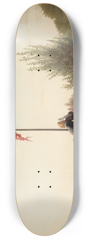 Christen Kbke - A View from Dosseringen near the Sortedam Lake Looking towards the Suburb Nrrebro outside Copenhage 8.25 inch art skate deck Christen Kbke - A View from Dosseringen near the Sortedam Lake Looking towards the Suburb Nrrebro outside Copenhage 8.25 inch art skate deck