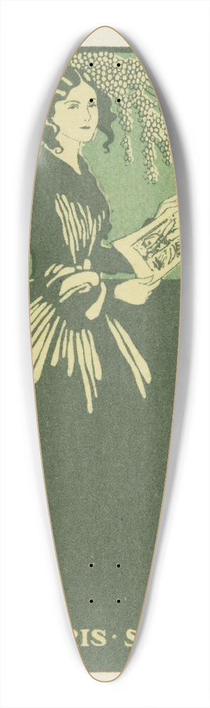 Julius Klinger - Bookplate of S. Malz 39.3 inch art pintail longboard deck
