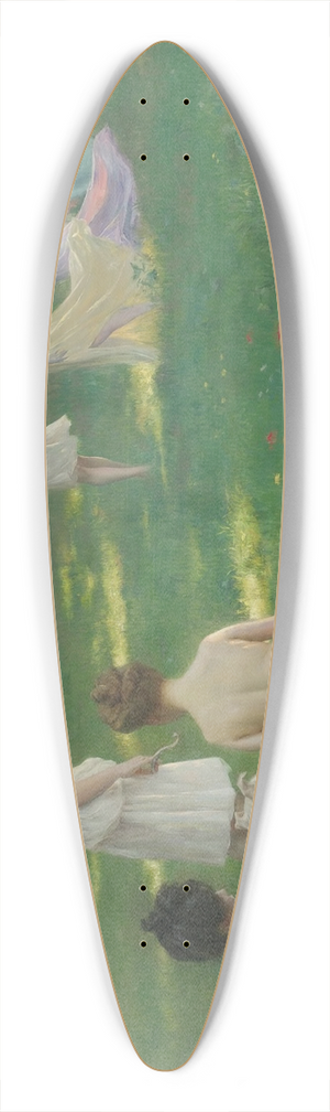 Julius Leblanc Stewart - Les Chasseuresses 39.3 inch art pintail longboard deck