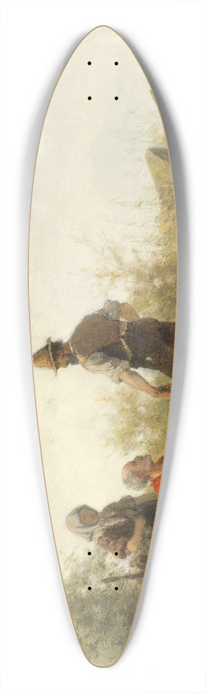 Julius Noerr - Chiemseefischer bei der Rast 39.3 inch art pintail longboard deck