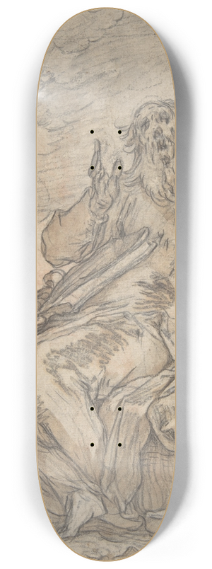 Abraham Bloemaert - Saint Paul Seated, with his Conversion in the Background 8.25 inch art skate deck Abraham Bloemaert - Saint Paul Seated, with his Conversion in the Background 8.25 inch art skate deck