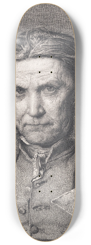 Christen Kbke - Den gamle smand 8.25 inch art skate deck