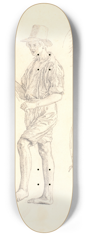 Christen Kbke - En fisker. Samt studier til samme 8.25 inch art skate deck