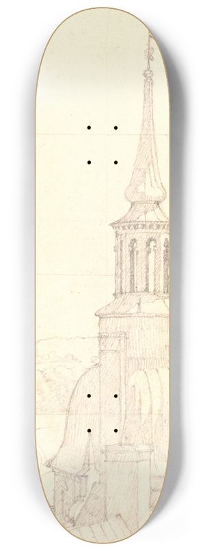 Christen Kbke - Et af de to sm trne p Frederiksborg. 8.25 inch art skate deck Christen Kbke - Et af de to sm trne p Frederiksborg. 8.25 inch art skate deck