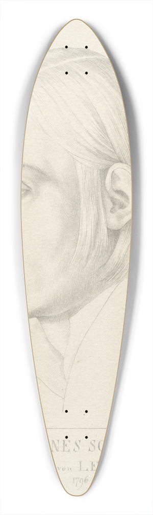 Julius Schnorr Von Carolsfeld - Johann Evangelist Scheffer von Leonhardshoff 39.3 inch art pintail longboard deck
