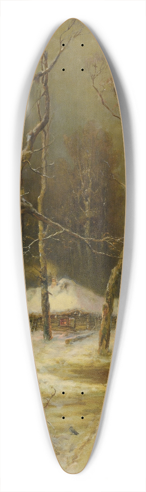 Julius Sergius Klever - Winter In Russia 39.3 inch art pintail longboard deck