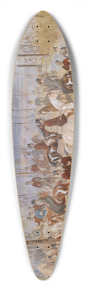 Julius von Blaas - Parforcejagd 39.3 inch art pintail longboard deck