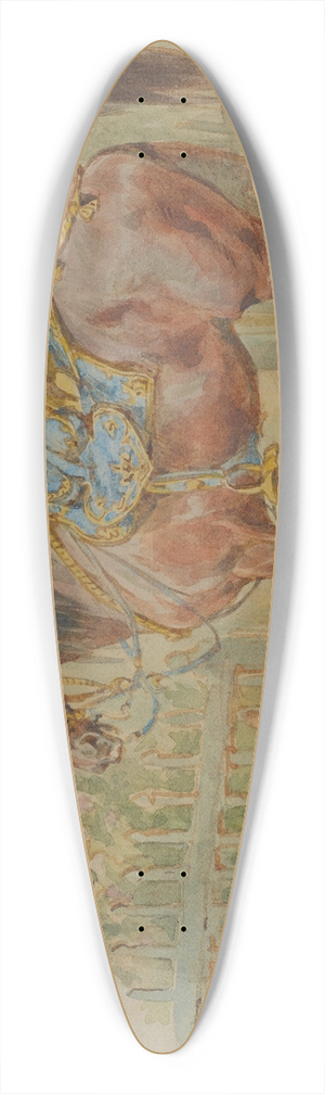 Juliusz Kossak - Rest 39.3 inch art pintail longboard deck