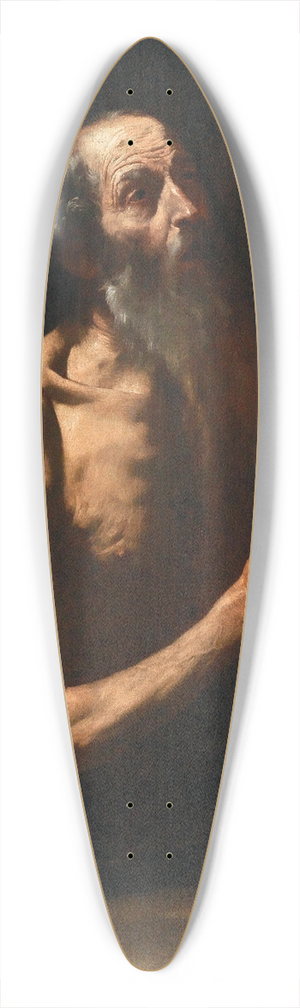 Jusepe de Ribera - Saint Onuphrius 39.3 inch art pintail longboard deck
