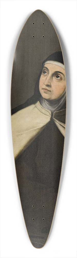 Jusepe de Ribera - Saint Teresa of Avila 39.3 inch art pintail longboard deck
