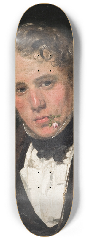 Christen Kbke - Portrait of the Painter Wilhelm Marstrand 8.25 inch art skate deck Christen Kbke - Portrait of the Painter Wilhelm Marstrand 8.25 inch art skate deck