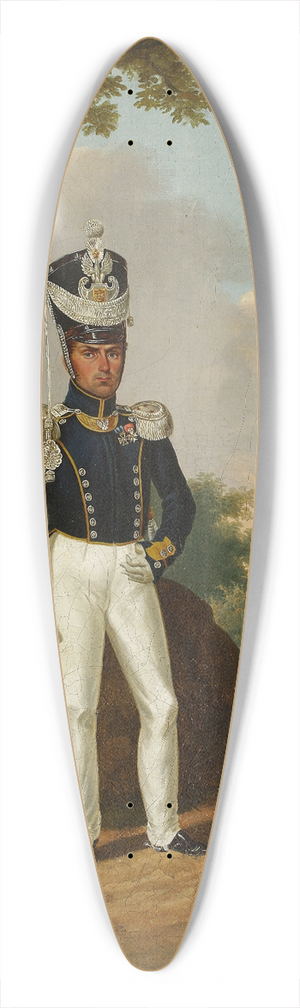 Jzafat Ignacy ukaszewicz - Portrait of Maciej Rybiski 39.3 inch art pintail longboard deck Jzafat Ignacy ukaszewicz - Portrait of Maciej Rybiski 39.3 inch art pintail longboard deck