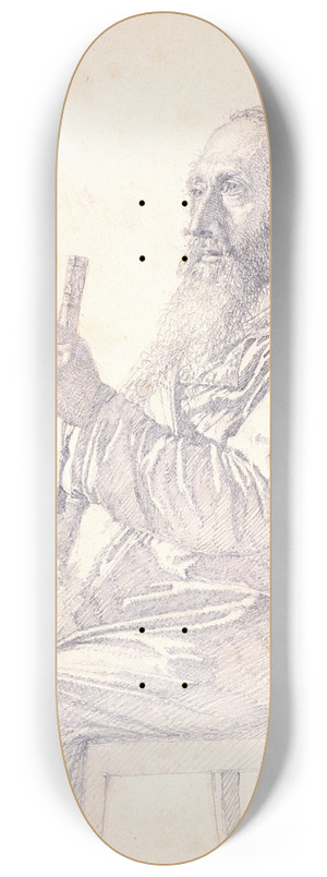 Christen Kbke - Portrt af en gammel polsk jde 8.25 inch art skate deck