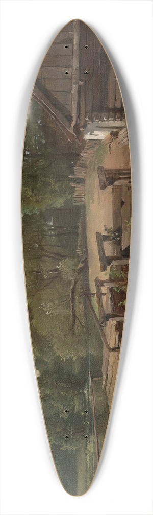 Jzef Brodowski - Mill 39.3 inch art pintail longboard deck Jzef Brodowski - Mill 39.3 inch art pintail longboard deck