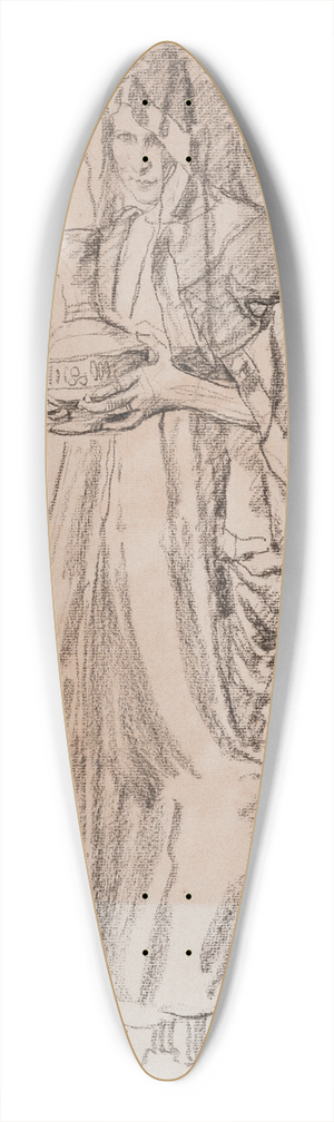 Jzef Mehoffer - w. Maria Magdalena (Jasna) 39.3 inch art pintail longboard deck
