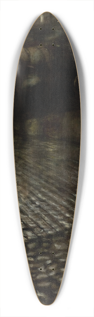 Jzef Pankiewicz - Cab in the Rain 39.3 inch art pintail longboard deck