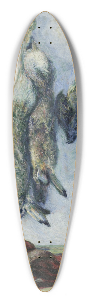 Jzef Pankiewicz - Hares and partridges (Still life  hare) 39.3 inch art pintail longboard deck