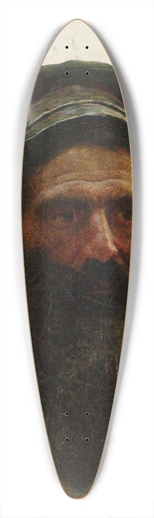 Jzef Pankiewicz - Jew with a basket 39.3 inch art pintail longboard deck