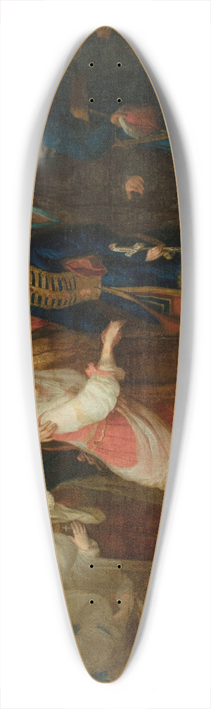 Jzef Peszka - Marriage of Mieszko and Dobrawa 39.3 inch art pintail longboard deck