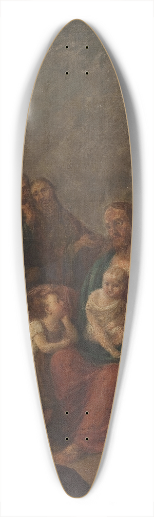 Jzef Pitschmann - Christ blesses children 39.3 inch art pintail longboard deck