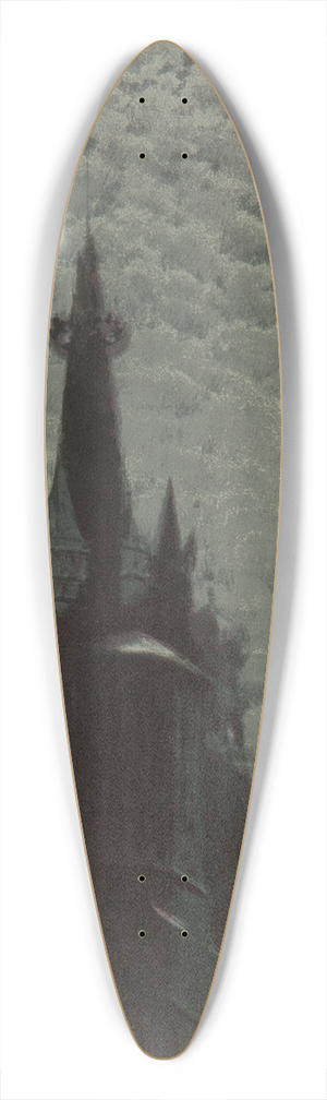 Jzef Rapacki - Tower of St. Marys Church 39.3 inch art pintail longboard deck