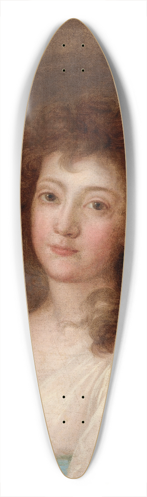 Jzef Rejchan - Portrait of an Unknown Woman 39.3 inch art pintail longboard deck