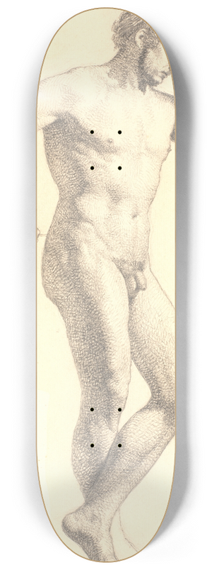 Christen Kbke - Stende mandlig akademimodel 8.25 inch art skate deck