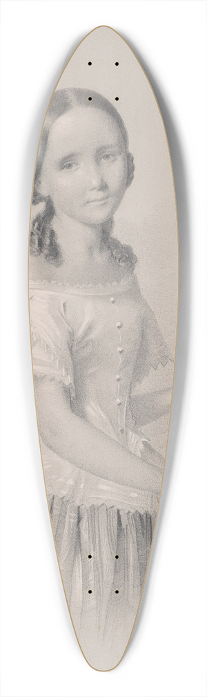 Jzef Simmler - Portrait of Franciszka Woowska, sister of the mother of Feliks Jasieski 39.3 inch art pintail longboard deck