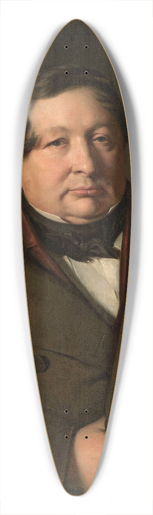 Jzef Simmler - Portrait of Jakub Simmler, artists father 39.3 inch art pintail longboard deck