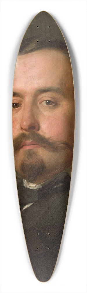 Jzef Simmler - Portrait of Juliusz Kossak 39.3 inch art pintail longboard deck