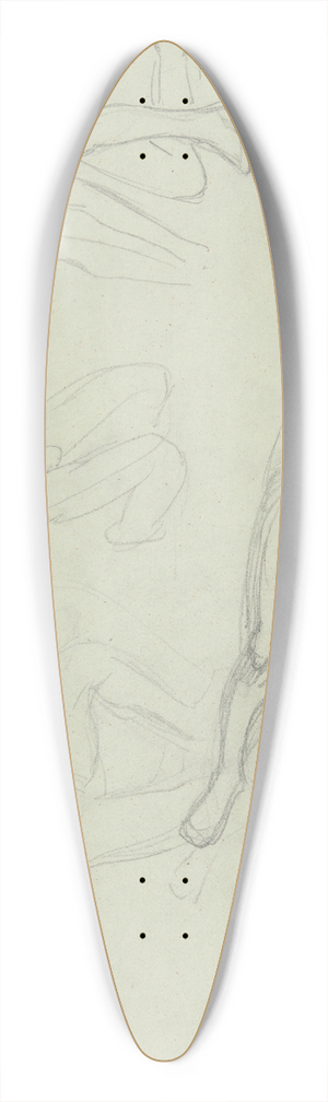 Jzef Simmler - Sketches of nude males in various poses 39.3 inch art pintail longboard deck