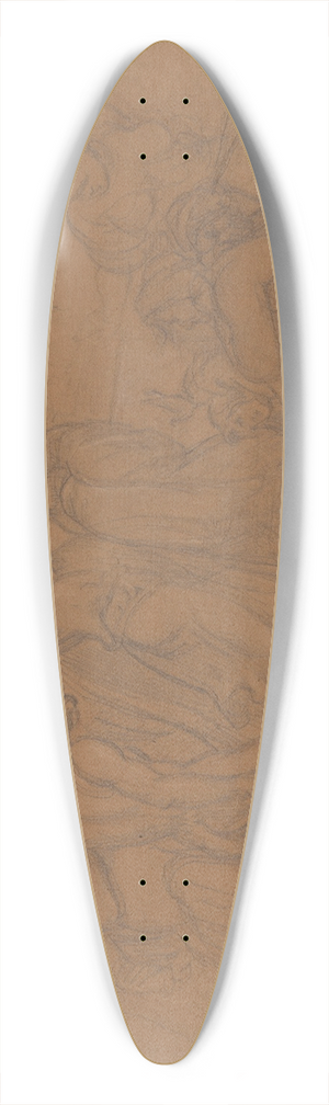 Jzef Simmler - Sketch of the composition Martyrdom of St. Stanislaus 39.3 inch art pintail longboard deck