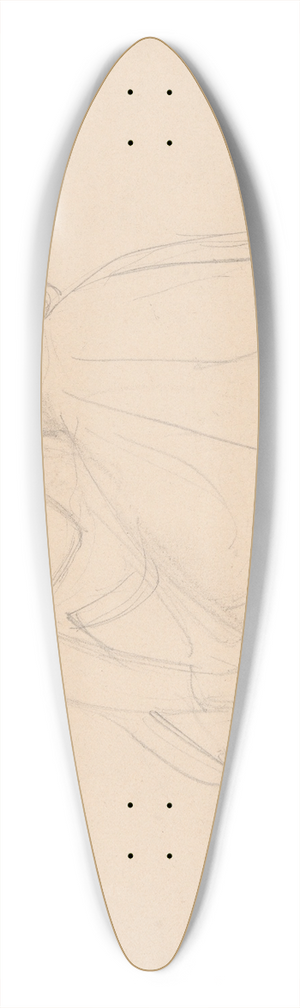 Jzef Simmler - Sketch of the figure to the group of the Virgin Mary and Mary Magdalene to the painting Entombment 39.3 inch art pintail longboard deck