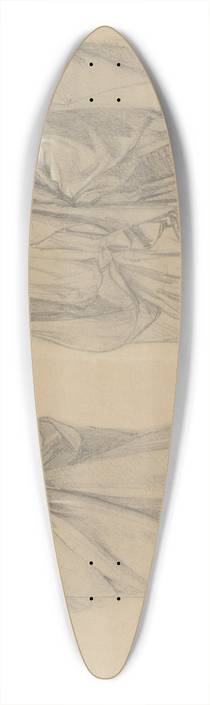 Jzef Simmler - Study of robes of the high priest and the man in turban to the painting Martyrdom of St. Matthias 39.3 inch art pintail longboard deck