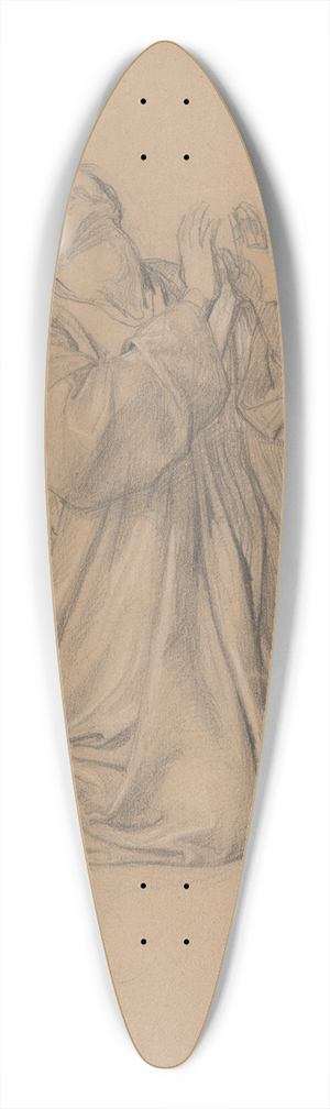 Jzef Simmler - Study of the figure of St. Matthias to the painting Martyrdom of St. Matthias 39.3 inch art pintail longboard deck Jzef Simmler - Study of the figure of St. Matthias to the painting Martyrdom of St. Matthias 39.3 inch art pintail longboard deck