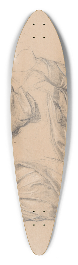 Jzef Simmler - Study of the Robes of St Matthias to the Painting Martyrdom of St Matthias 39.3 inch art pintail longboard deck