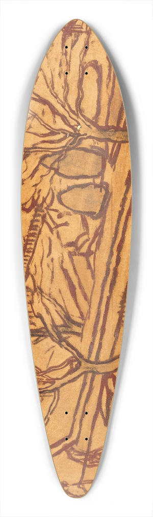 Jzsef Rippl-Rnai - View from the Studio (Gellrt Hill) 39.3 inch art pintail longboard deck