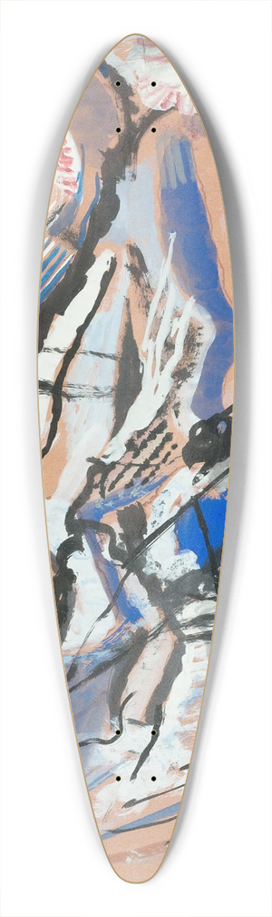 Kai Fjell - Rd komposisjon 39.3 inch art pintail longboard deck