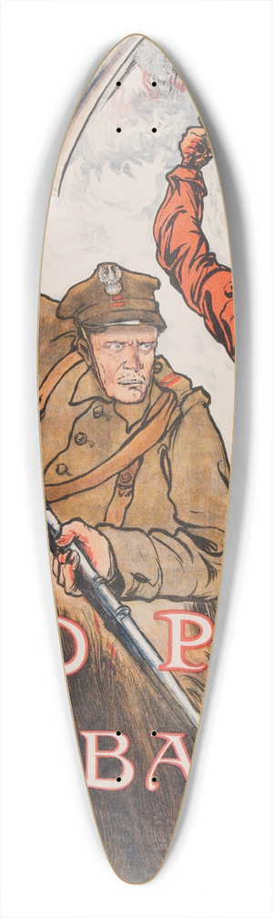 Kamil Mackiewicz - Hej! Kto Polak na bagnety!! 39.3 inch art pintail longboard deck