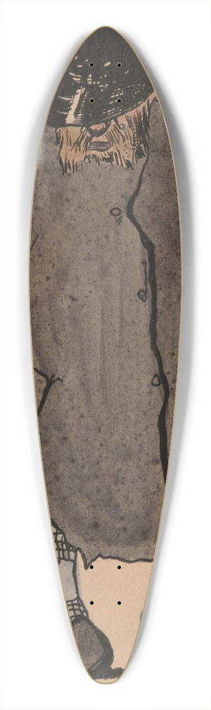 Karel Collens - Man 39.3 inch art pintail longboard deck